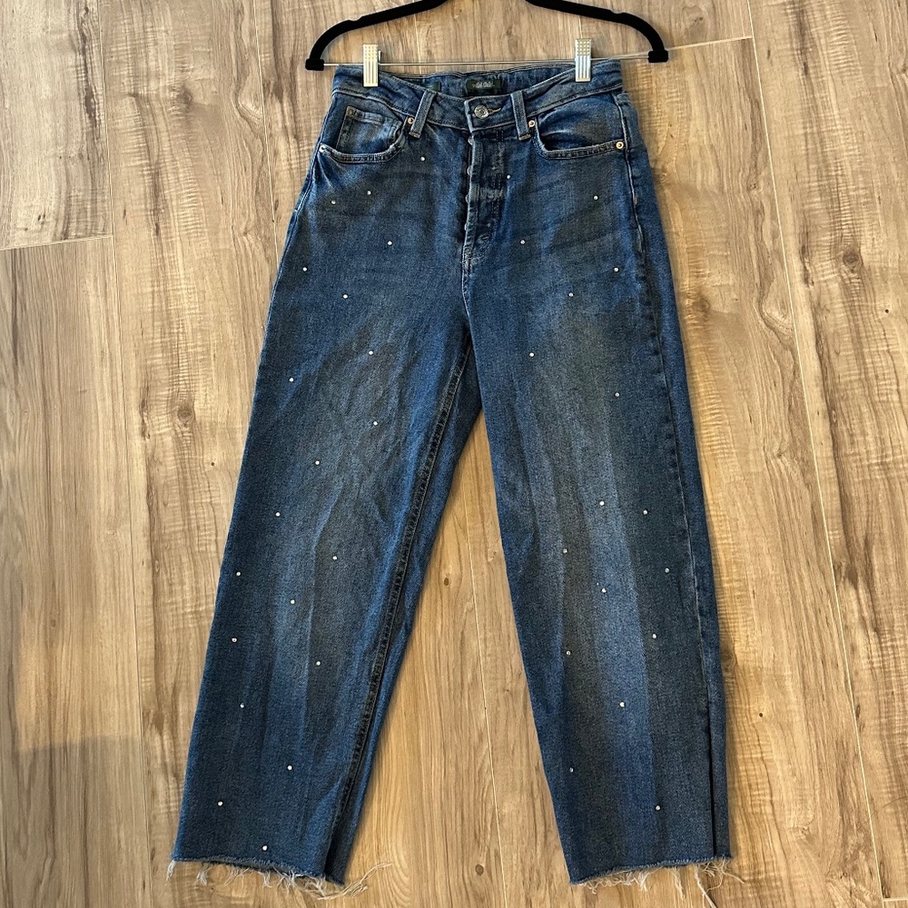 Wild Fable Sequin High-Rise Cutoff Jeans
